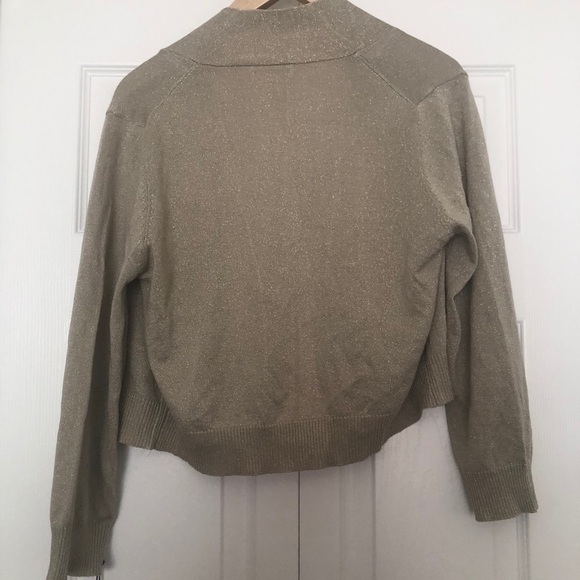 NWT Calvin Klein Gold Open Front Cardigan - Picture 4 of 5